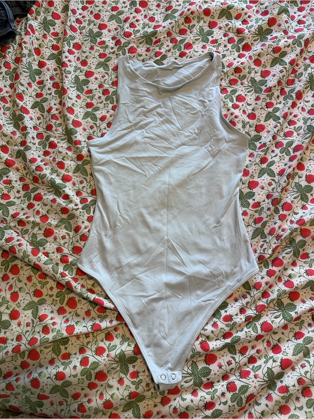 Sleeveless White Bodysuit - Women's Tank Style